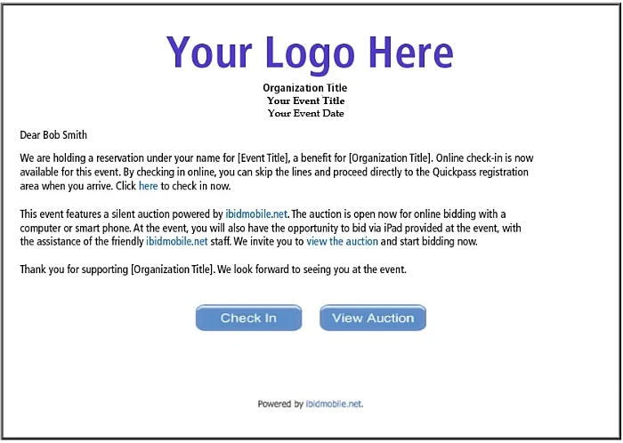 Online Check in Notice