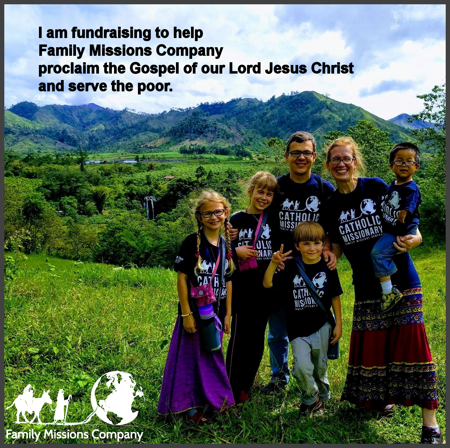 Jessica, Jason, Grace, Brecklyn, Alex and Chi Yu Wilde on mission with the Family Missions Company in the Philippines