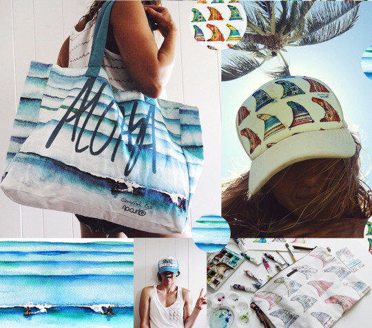 Aloha Beach Bag and Surf Fin hat.jpg