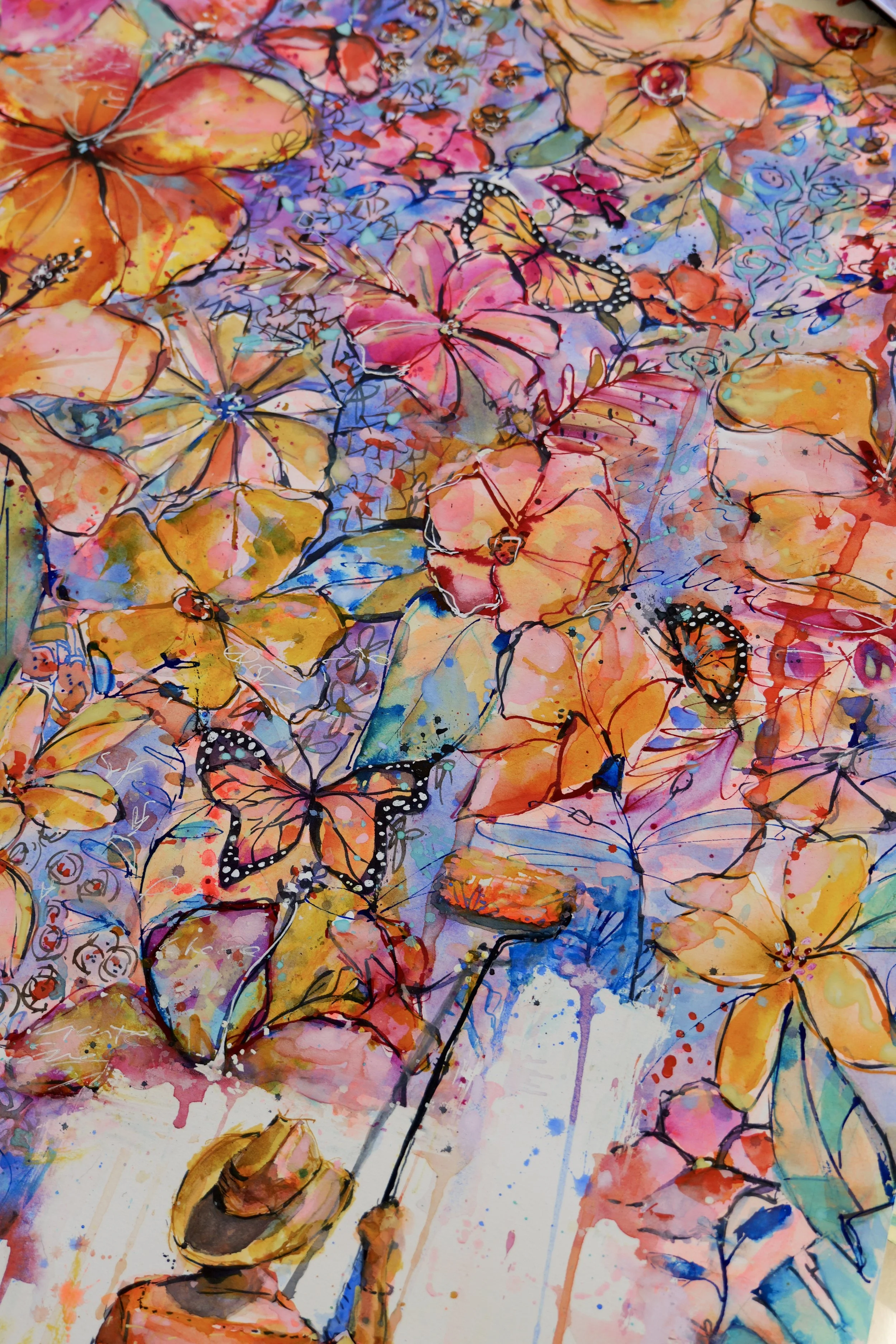 A new take on a big floral