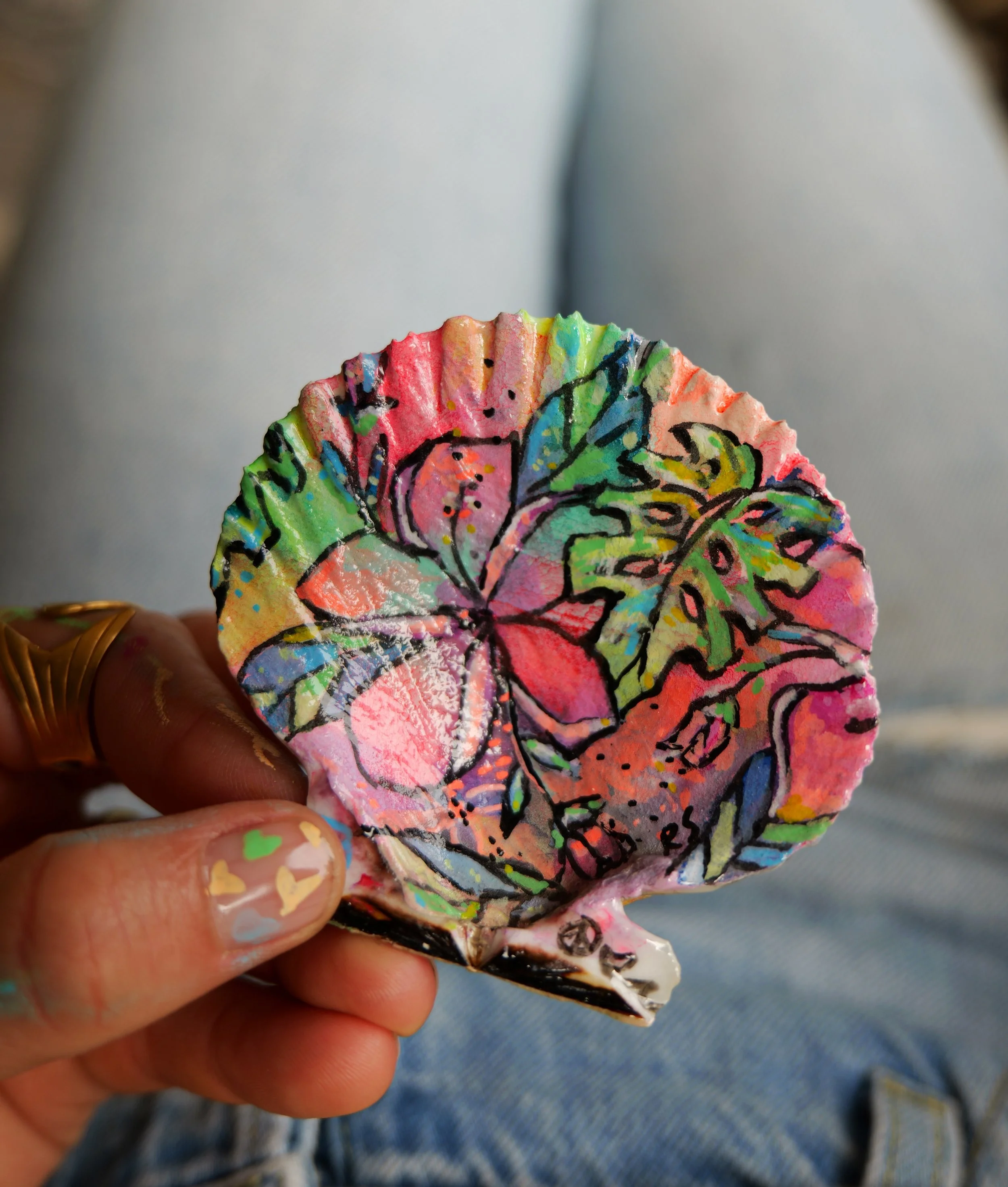 Plumeria Monstera Scallop