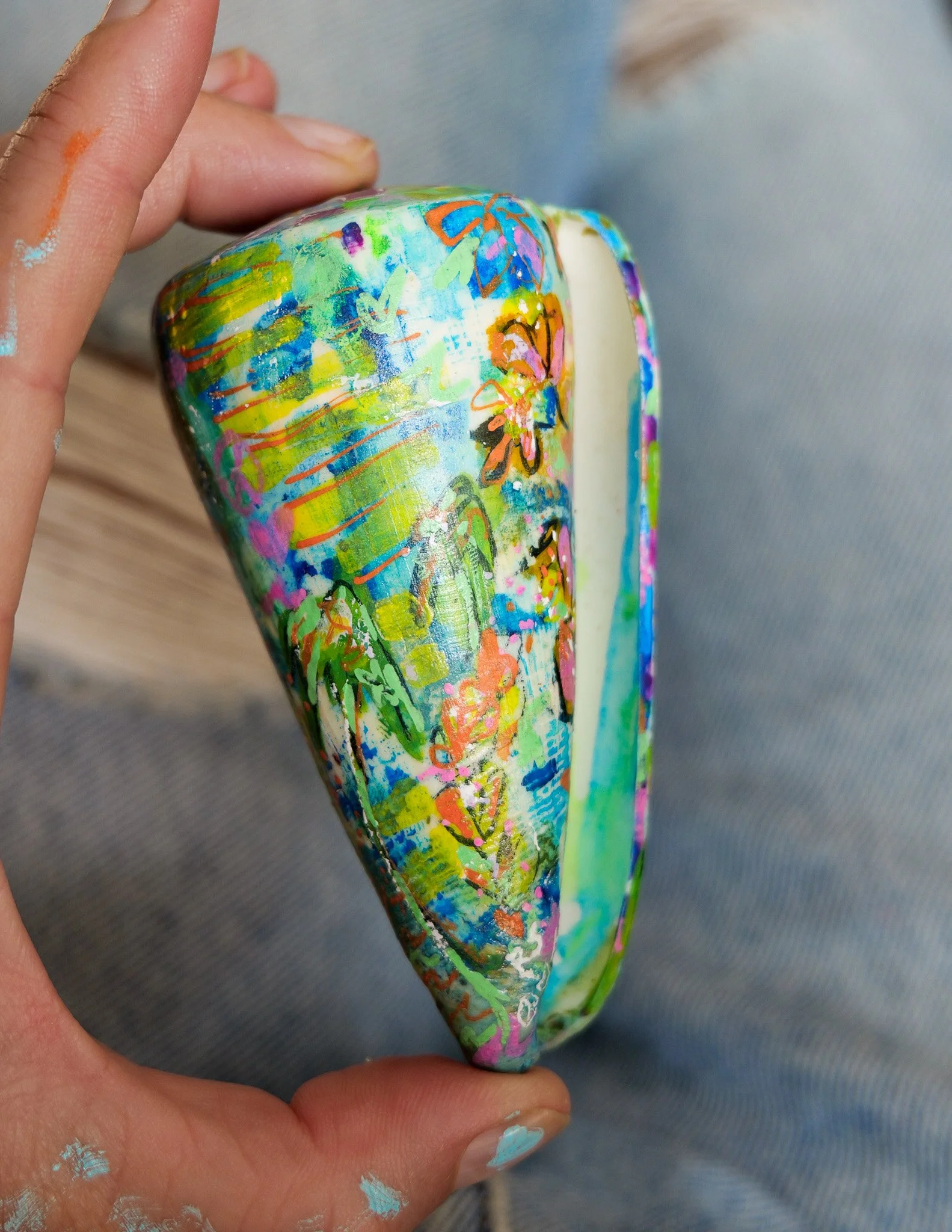 Lush Palm Cone Shell