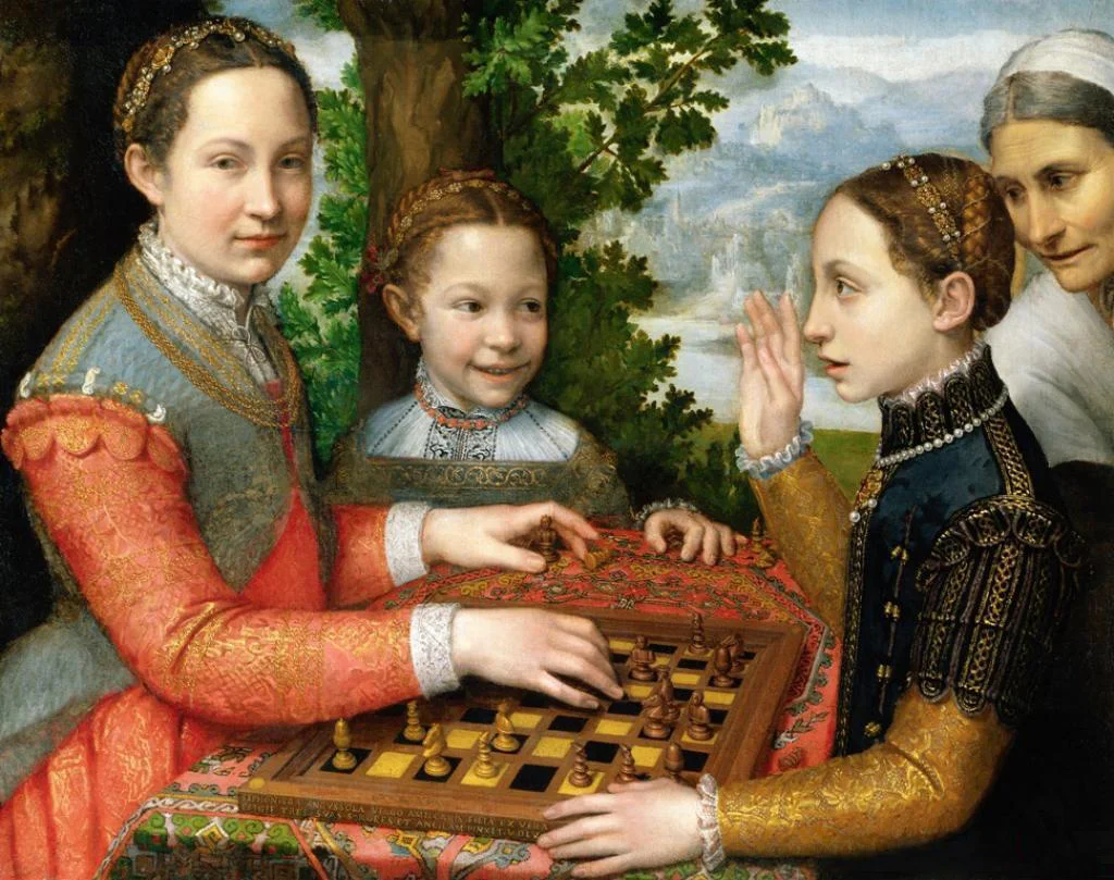 Sofonisba Anguissola, The Chess Game , 1555. National Museum, Poznan. Photo: Wikimedia Commons