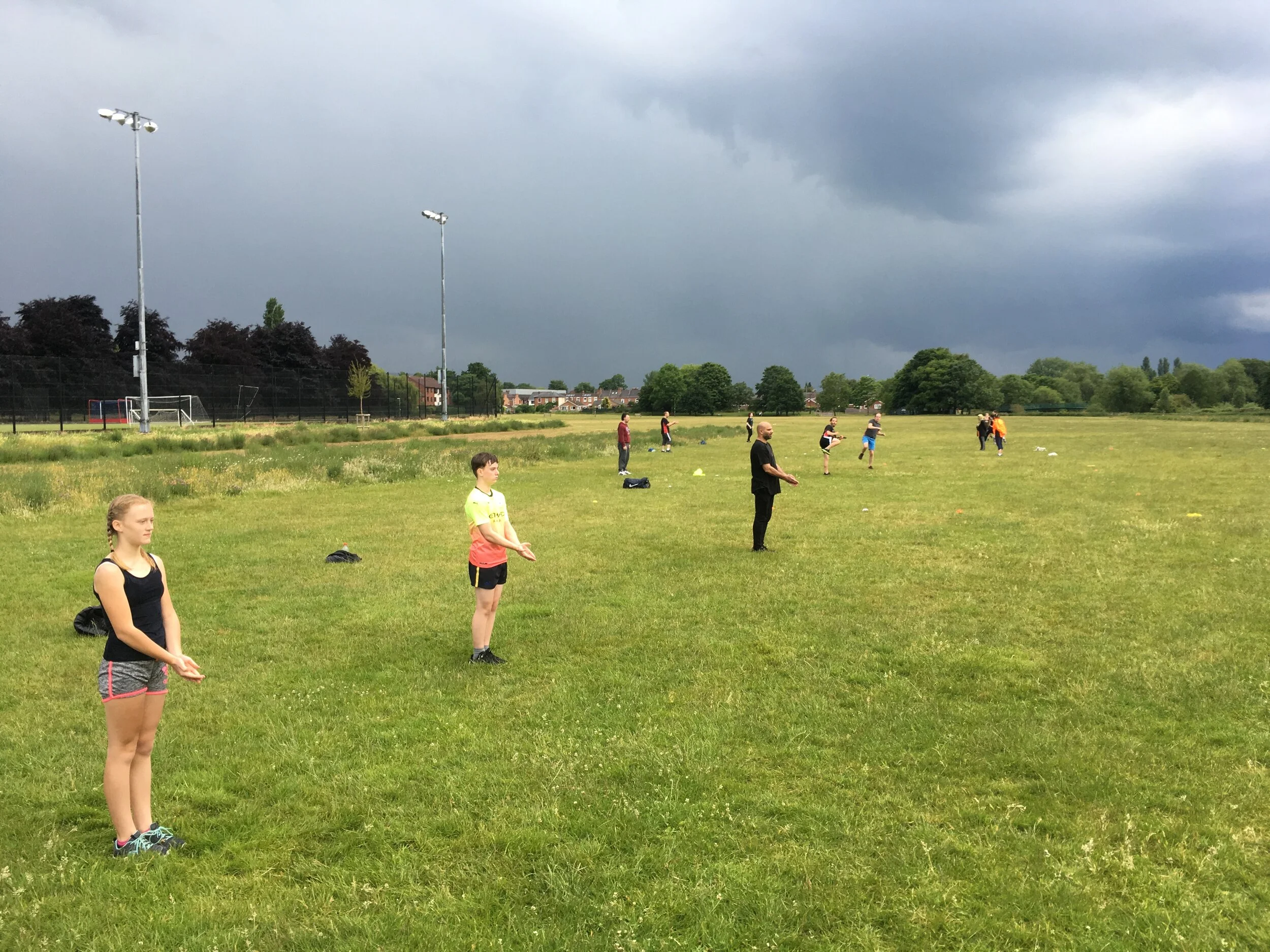 We're back training after lockdown having fun in a safe environment