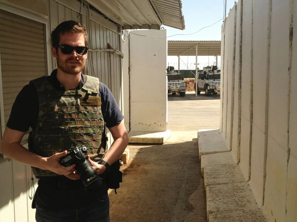 On the Spanish UNIFIL outpost near Ghajar, South Lebanon
