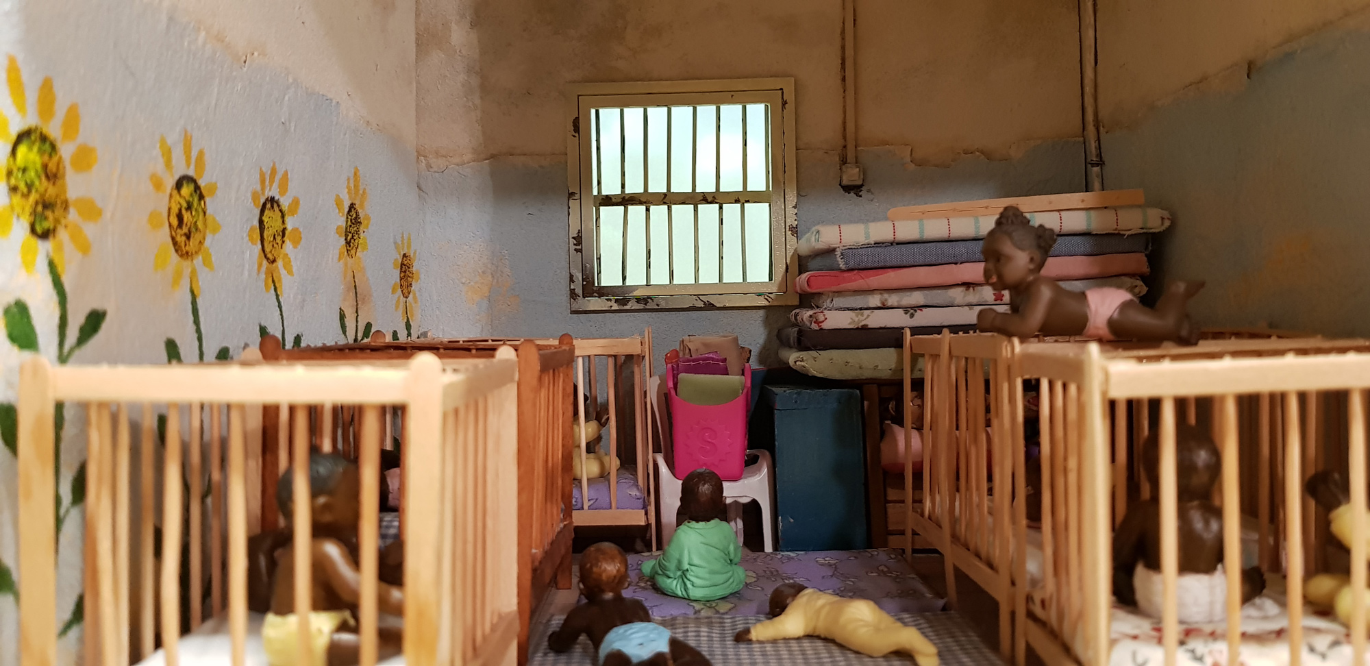 "Warehouse of Children", mixed technique, 2018