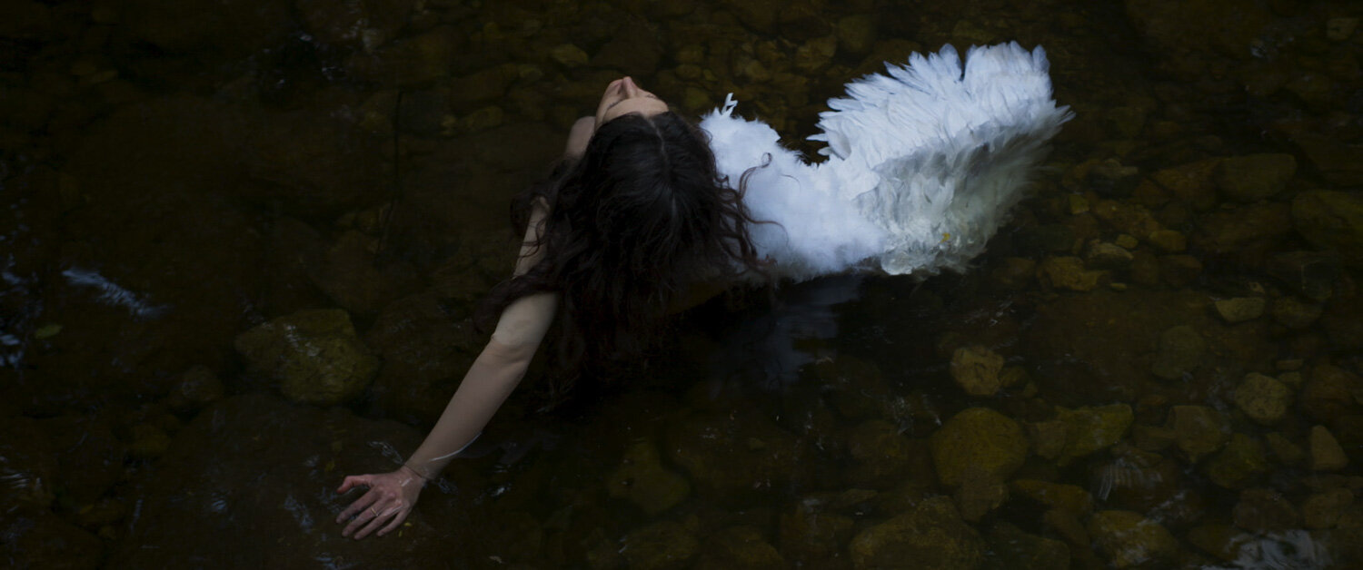 Talya Raz, "The Wild Swans"' stills from video performance, Photography credit: Ilya Marcus