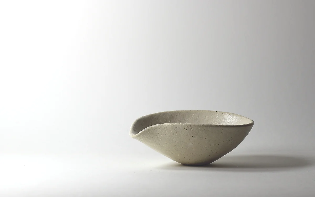 bol pétale, émail de cendres | ø 14cm x h 6cm