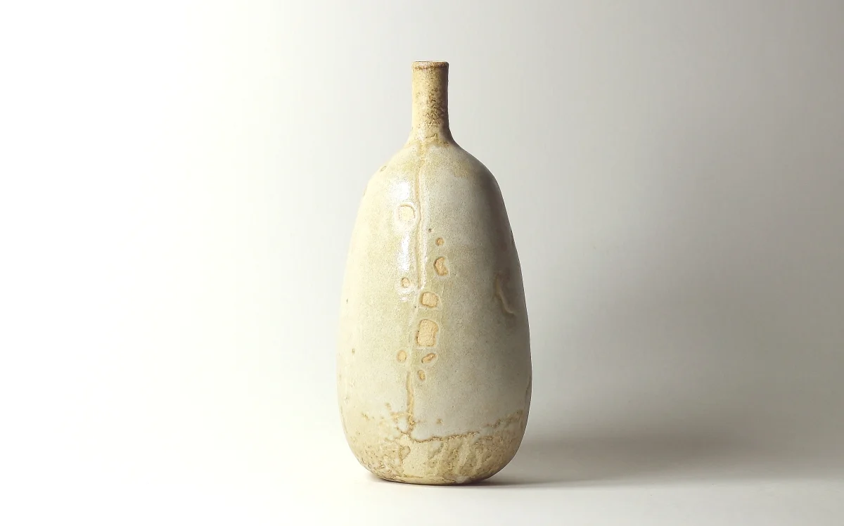 grande bouteille, émaux de grès | ø 9cm x h 18cm