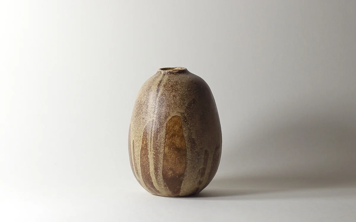 vase cocon, grès | ø 10cm x h 13cm