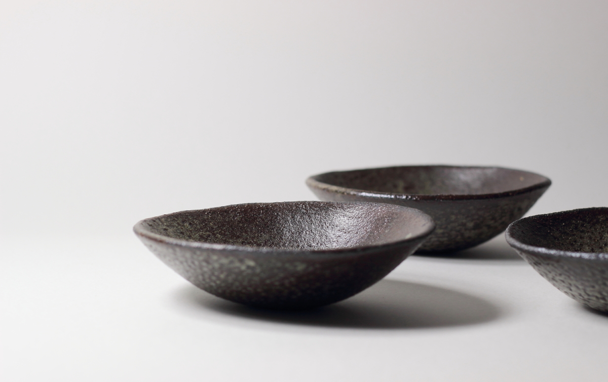 coupelles, émaux de cendres | ø 13cm x h 4.5cm