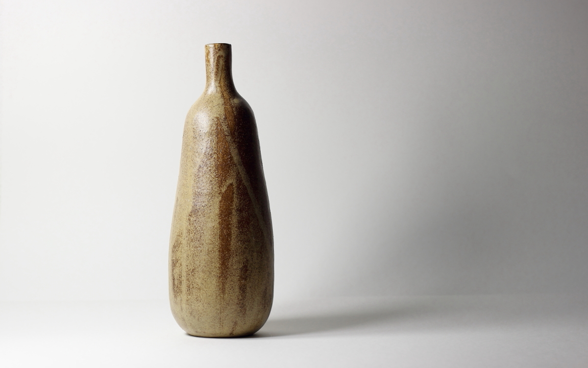 grande bouteille, grès | ø 10cm x h 26cm