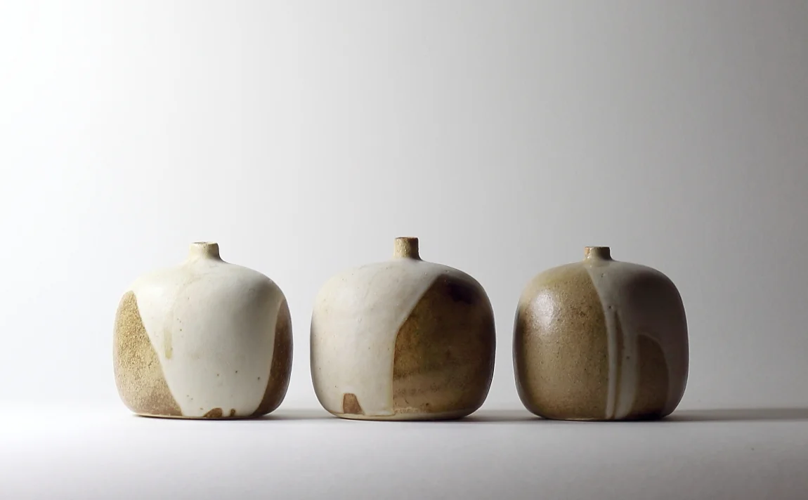 soliflores, grès blanc | ø 11cm x h 10.5cm