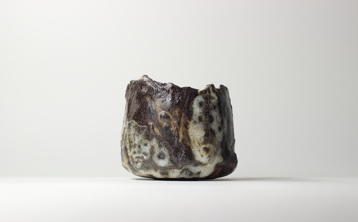 Bol chawan, émaux de grès et de cendres | ø 9.5cm x h 8cm