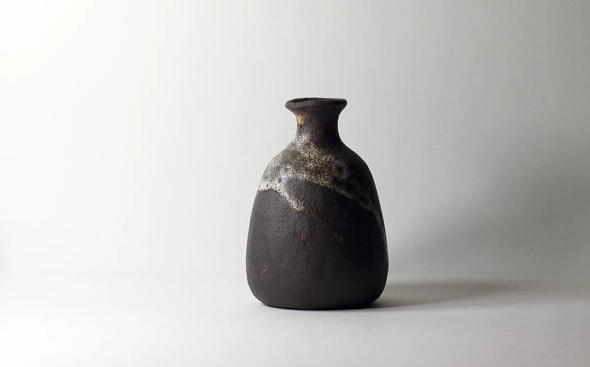 Vase Delta, émaux de cendres | ø 9cm x h 12.5cm