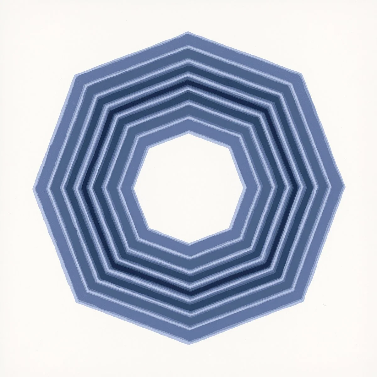 Centric Graces 1, 2025, 6 color lithograph, 27 × 27 in. edition of 12.