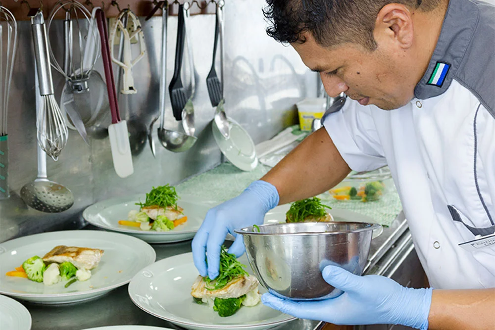 preparing lunch