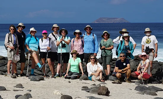 Participants in the February 2017 Galapagos Conservancy voyage. Photo © Richard Polatty