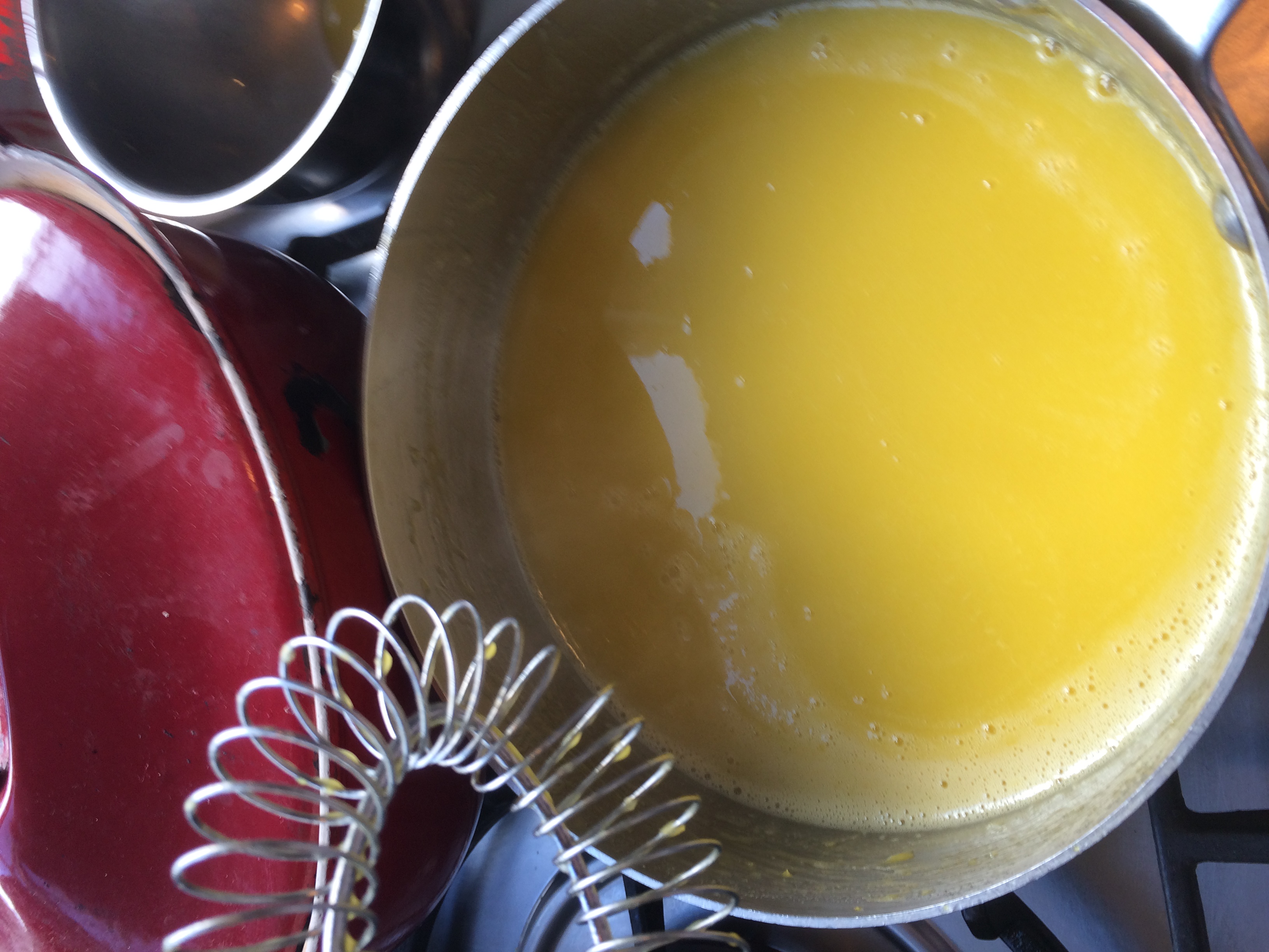 Lemon Curd in the making
