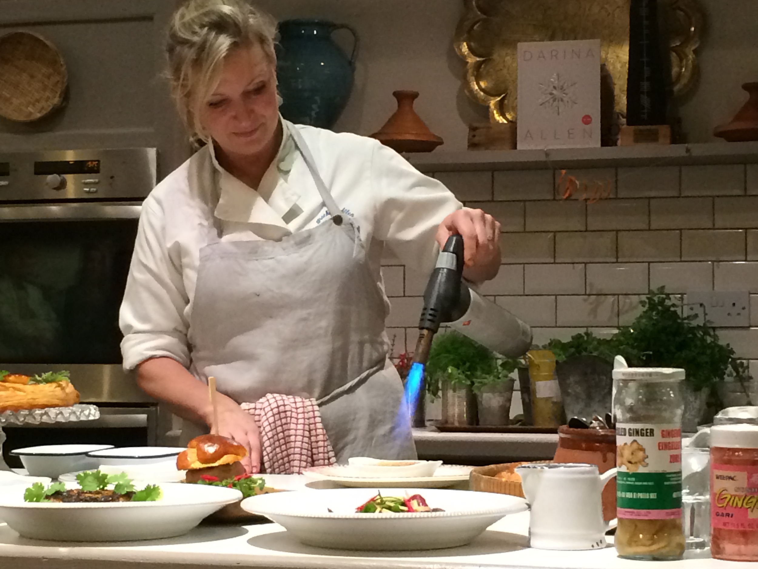 Rachel making creme brulee!