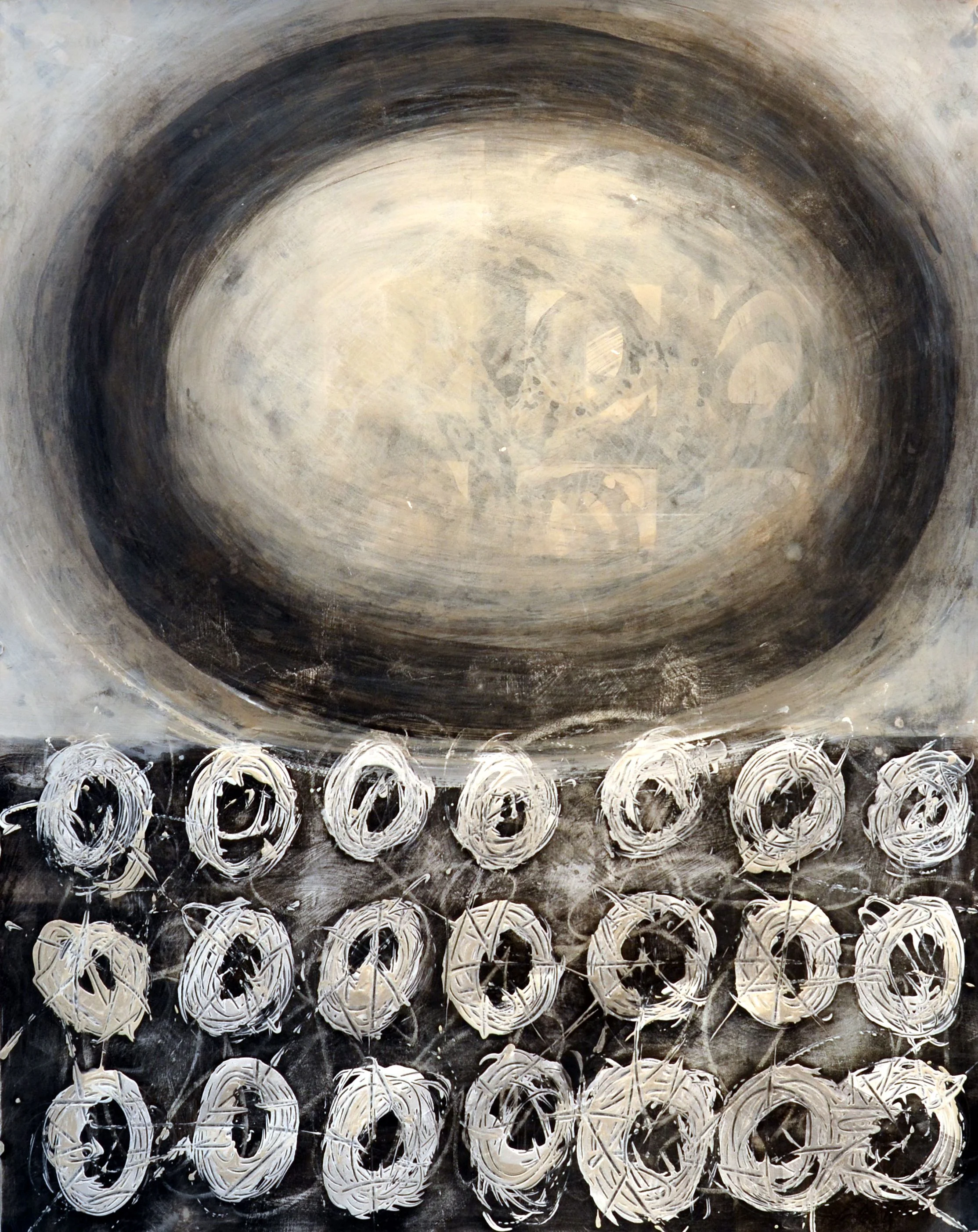 Page in Black and White 5 • mixed media on paper • 23 x 30
