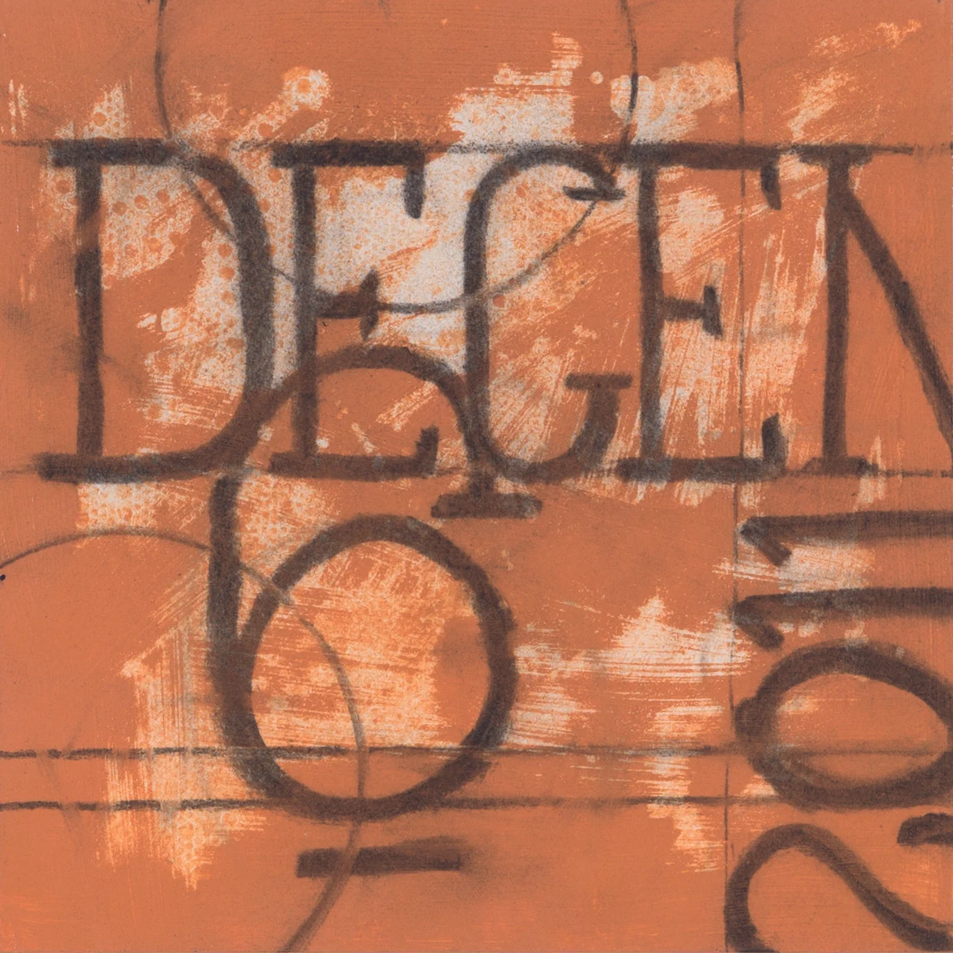 The Final Request Date • oil and charcoal on board • 8 x 8 inches