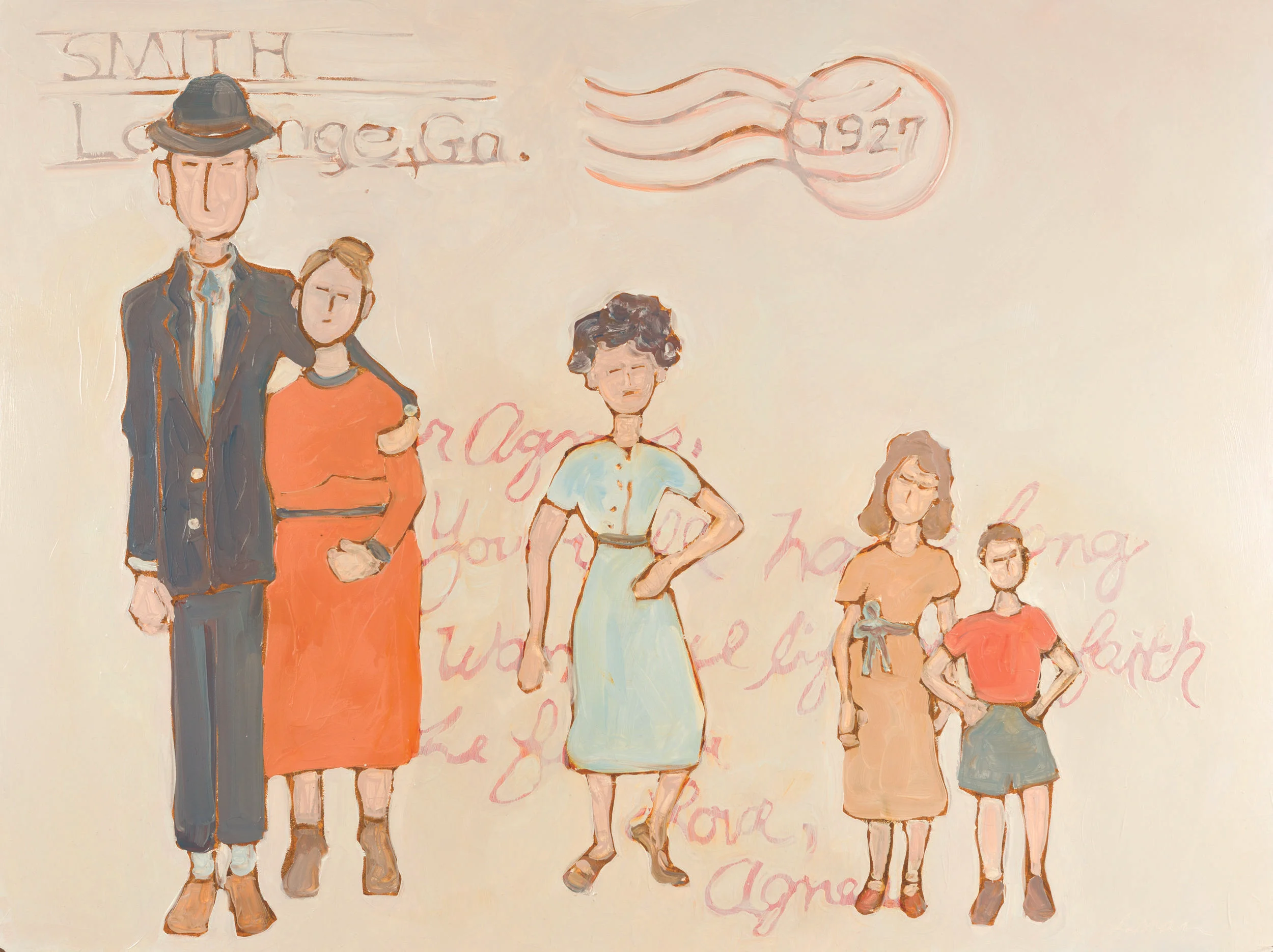 Post to the Future • oil on board • 40 x 30 inches