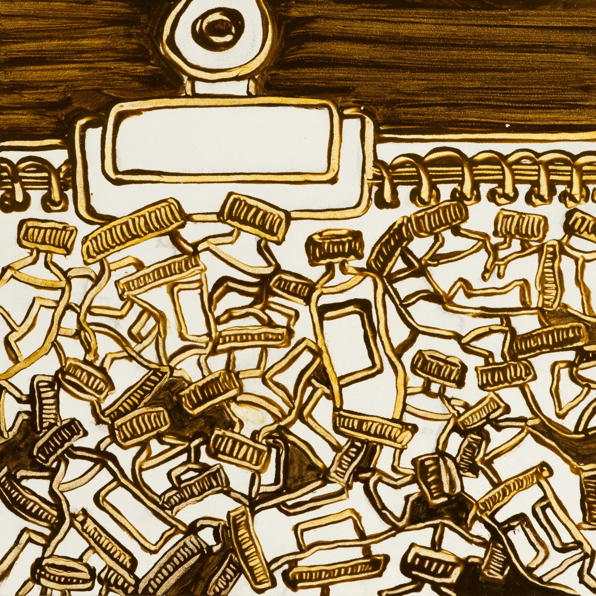 The Creative Start to Finish • 1 of 6 panels - oil on board • 48 x 8 inches