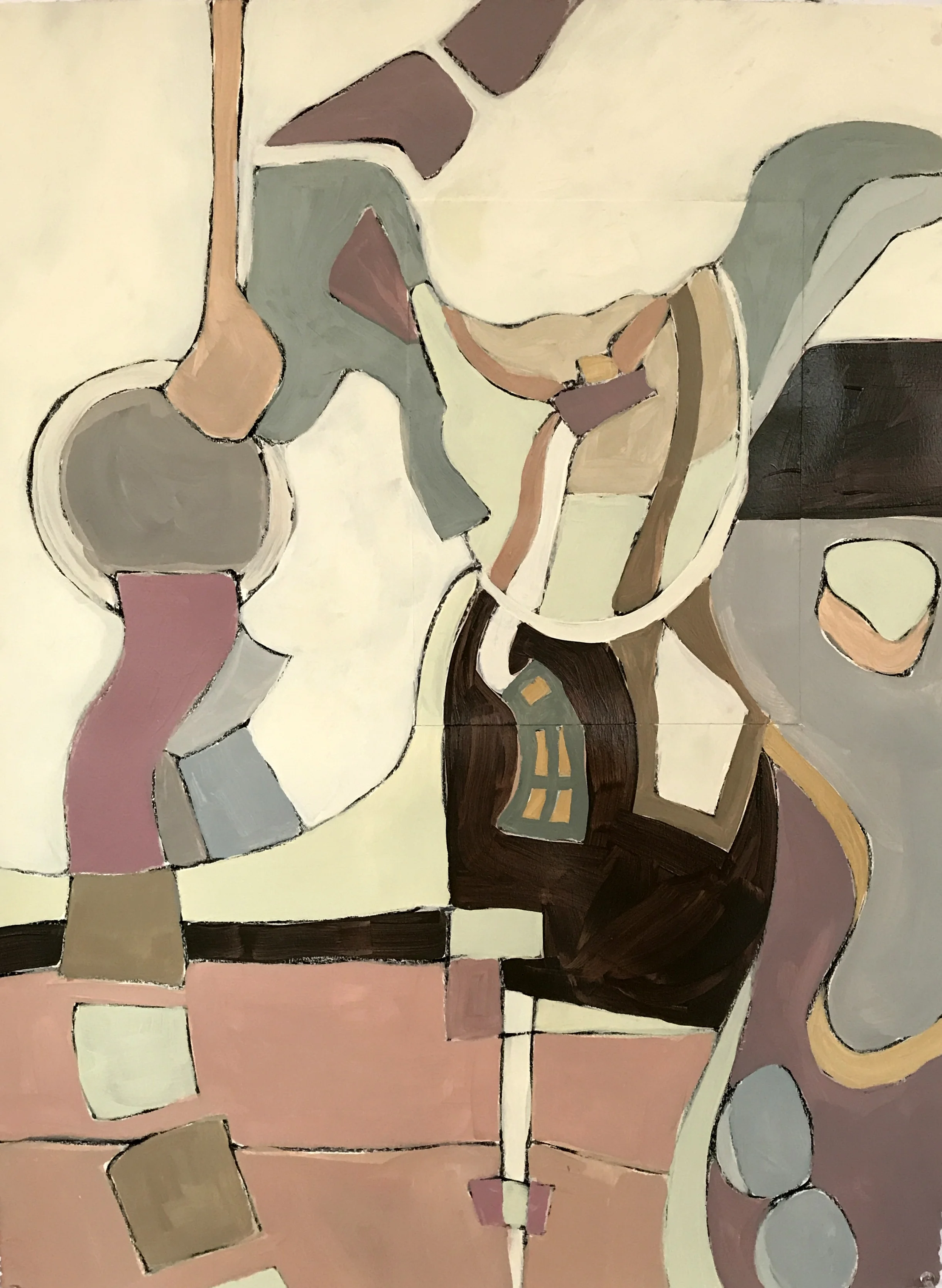 Stable Thoughts 1 • acrylic on paper • 22 x 30