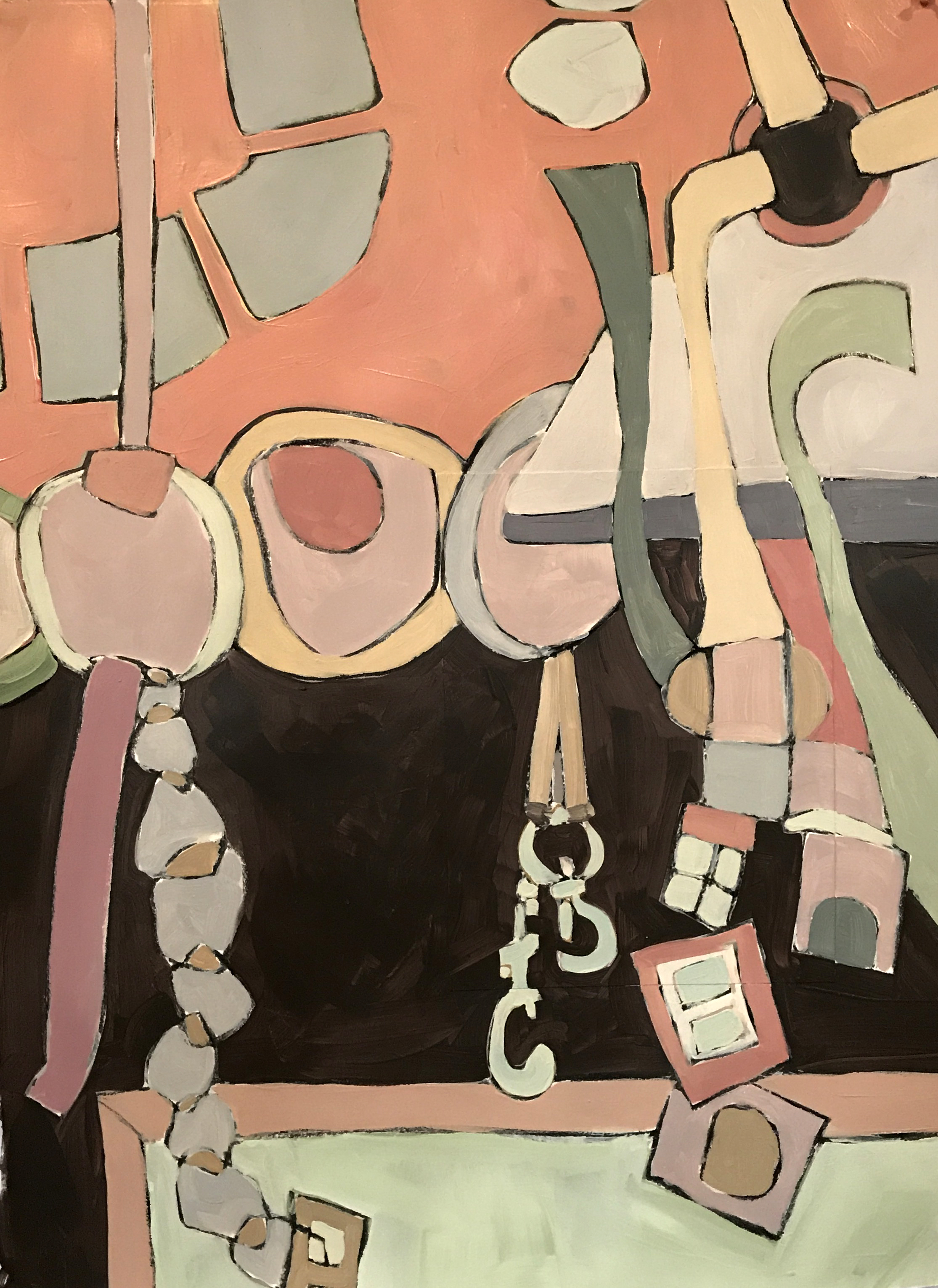 Stable Thoughts 6 • acrylic on paper • 22 x 30