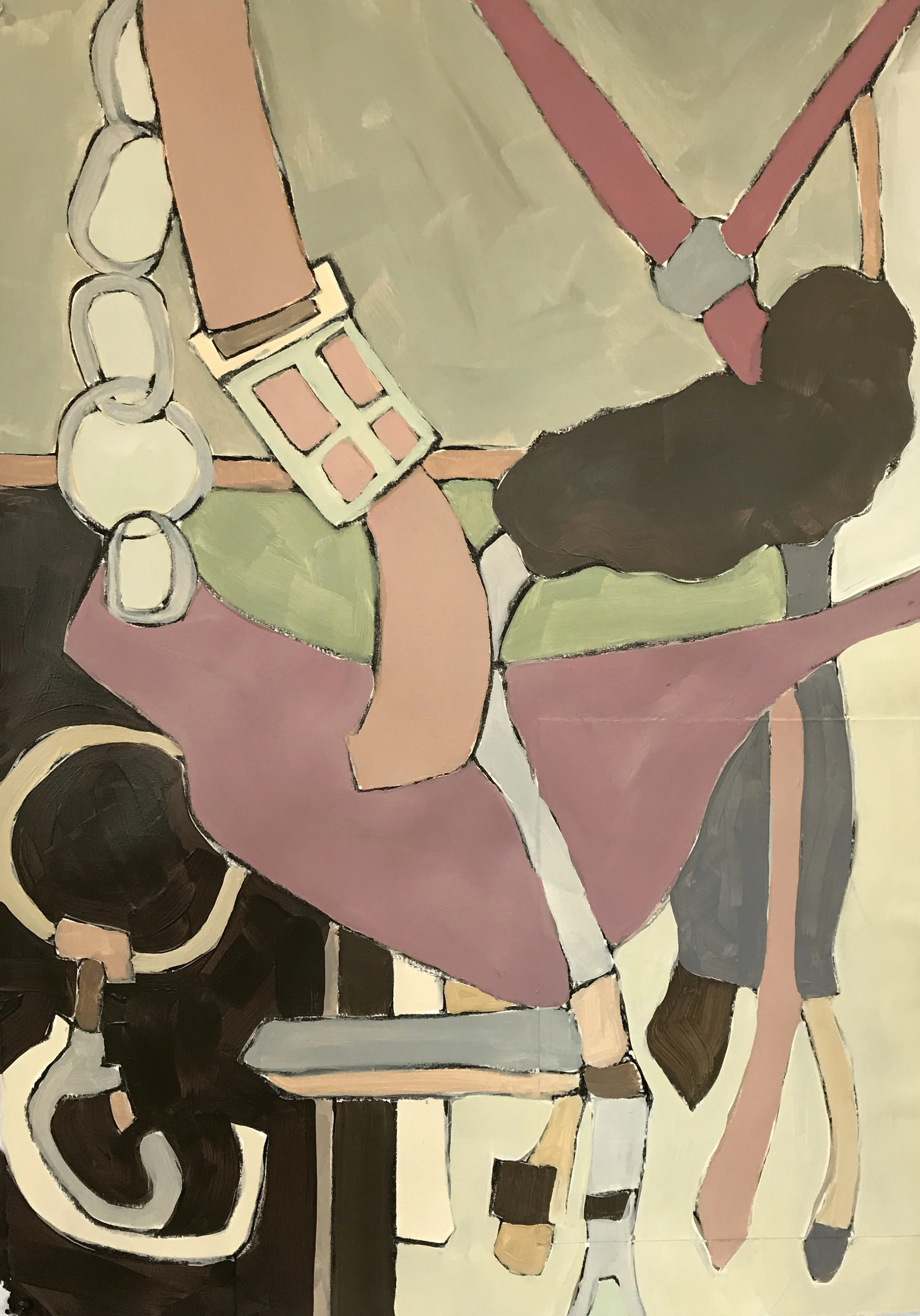 Stable Thoughts 7 • acrylic on paper • 22 x 30