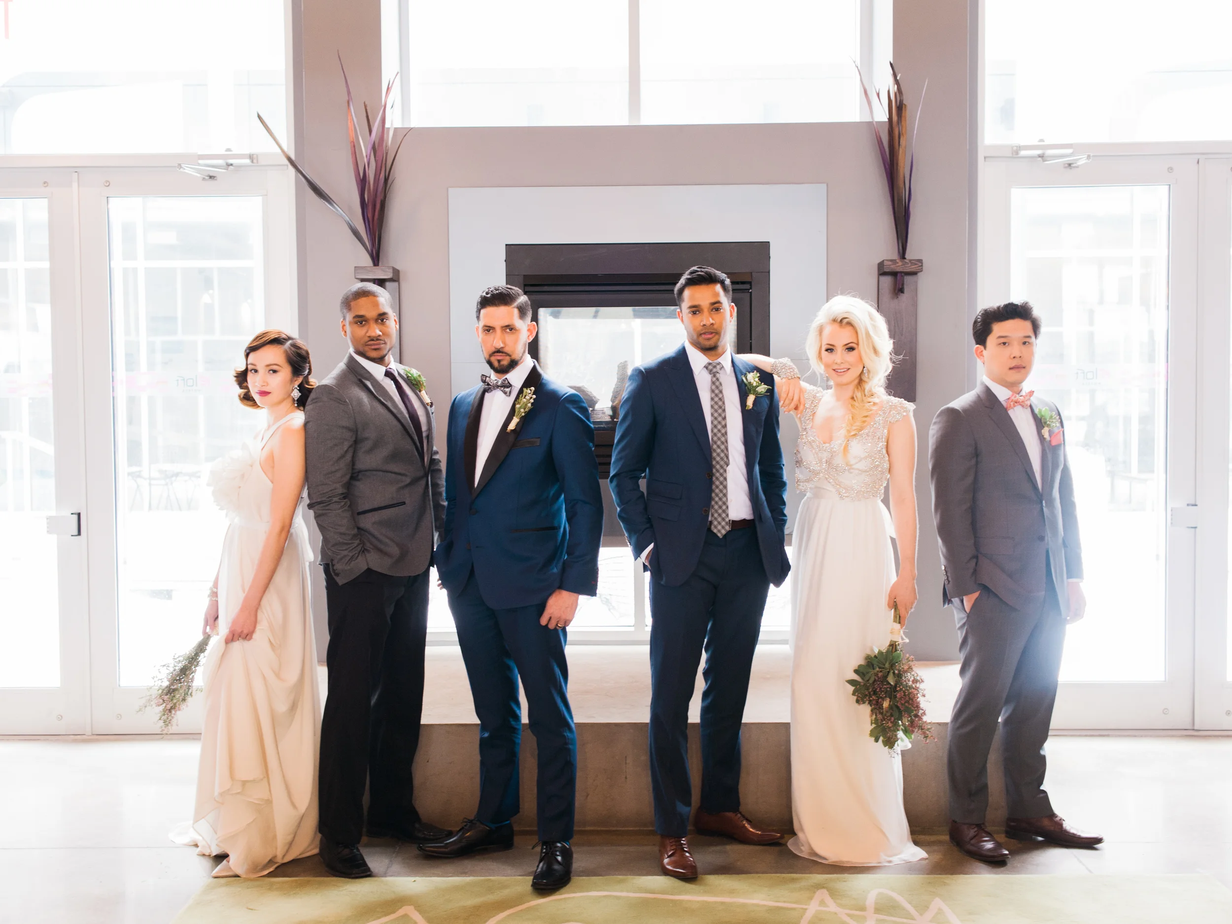 Photo: @heidilauphoto Tie: @TYTAN_ties Suit: @moderationsuit MUA: @karenkimbeauty Florals: @delightfloraldesign