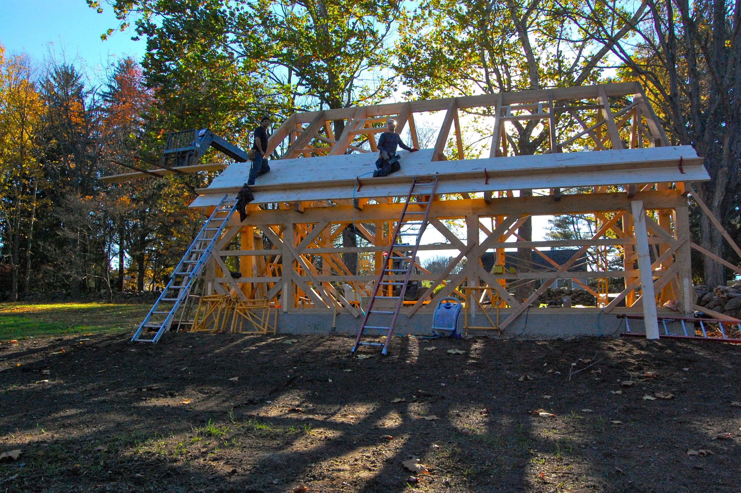  If I was not creating ads, I would be a carpenter. I love seeing the product of one's labor at the end of the day. And in advertising, most days you get to see something you made come to life. This is a picture of the post-and-beam barn I built. Not