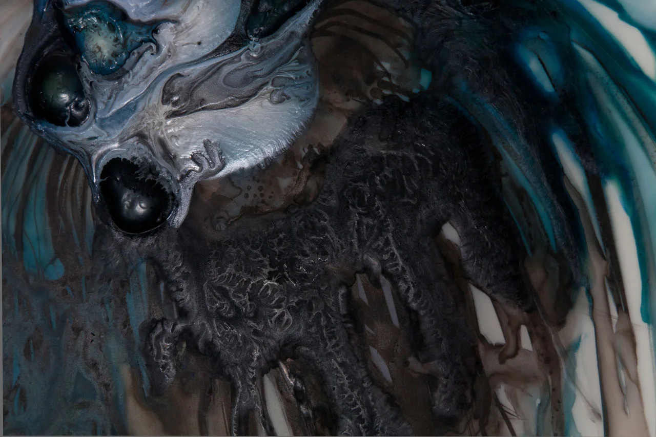 Personal Submersibles 1, detail 2011 ink and acrylic on mylar 14 by 11 inches