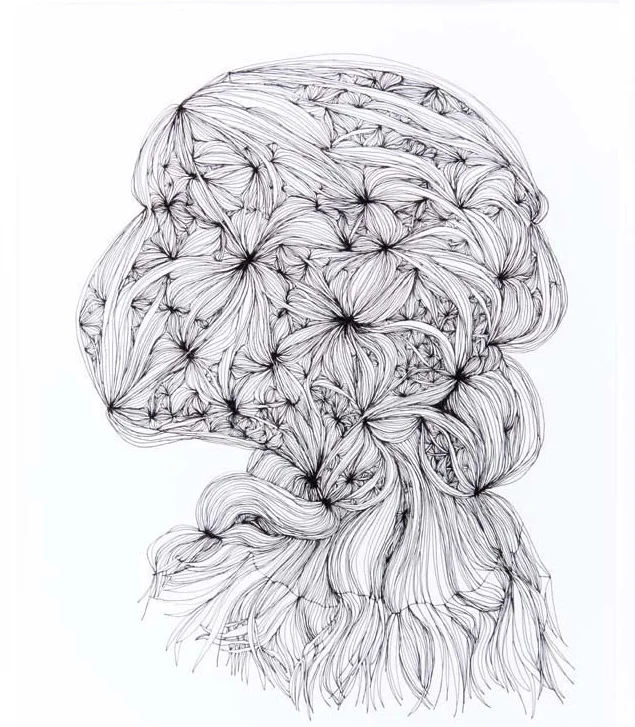 Betwixt & Between 8 2012 ink on paper 9 by 11 inches