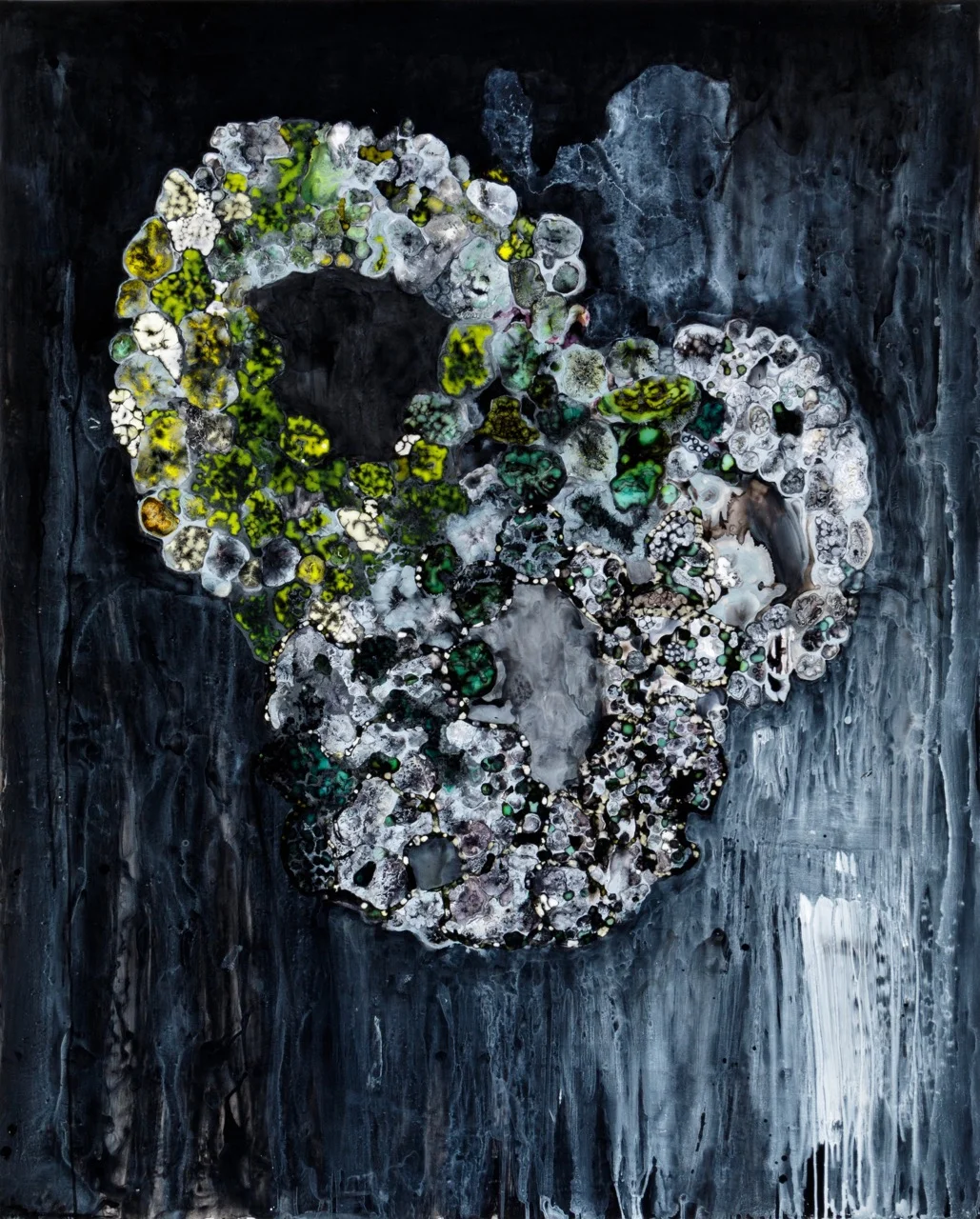 Bubble Up 2016 ink & acrylic on synthetic paper 48 by 60 inches
