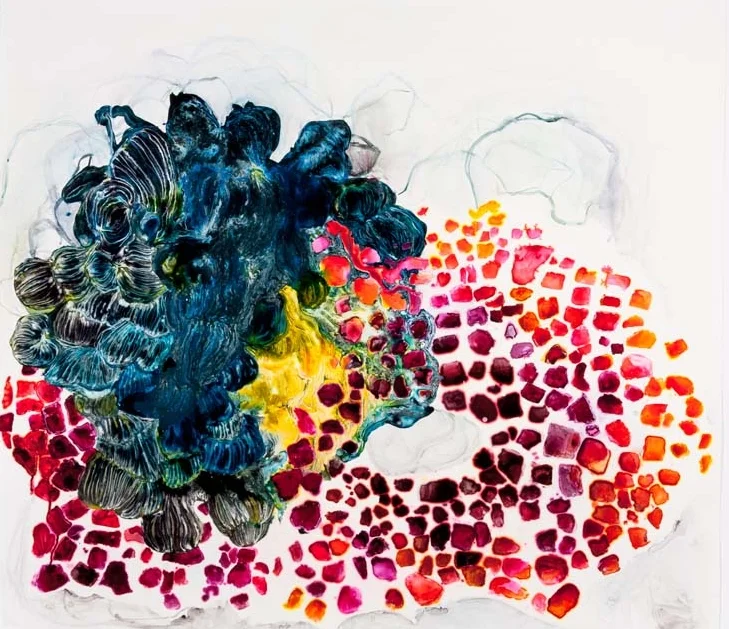 Contrary Union 2013 ink and acrylic on synthetic paper 56 x 50 inches