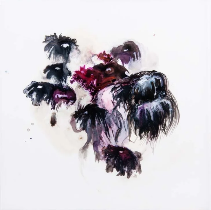 Efforts to the Contrary ink and acrylic on mylar 13 by 13 inches 2012