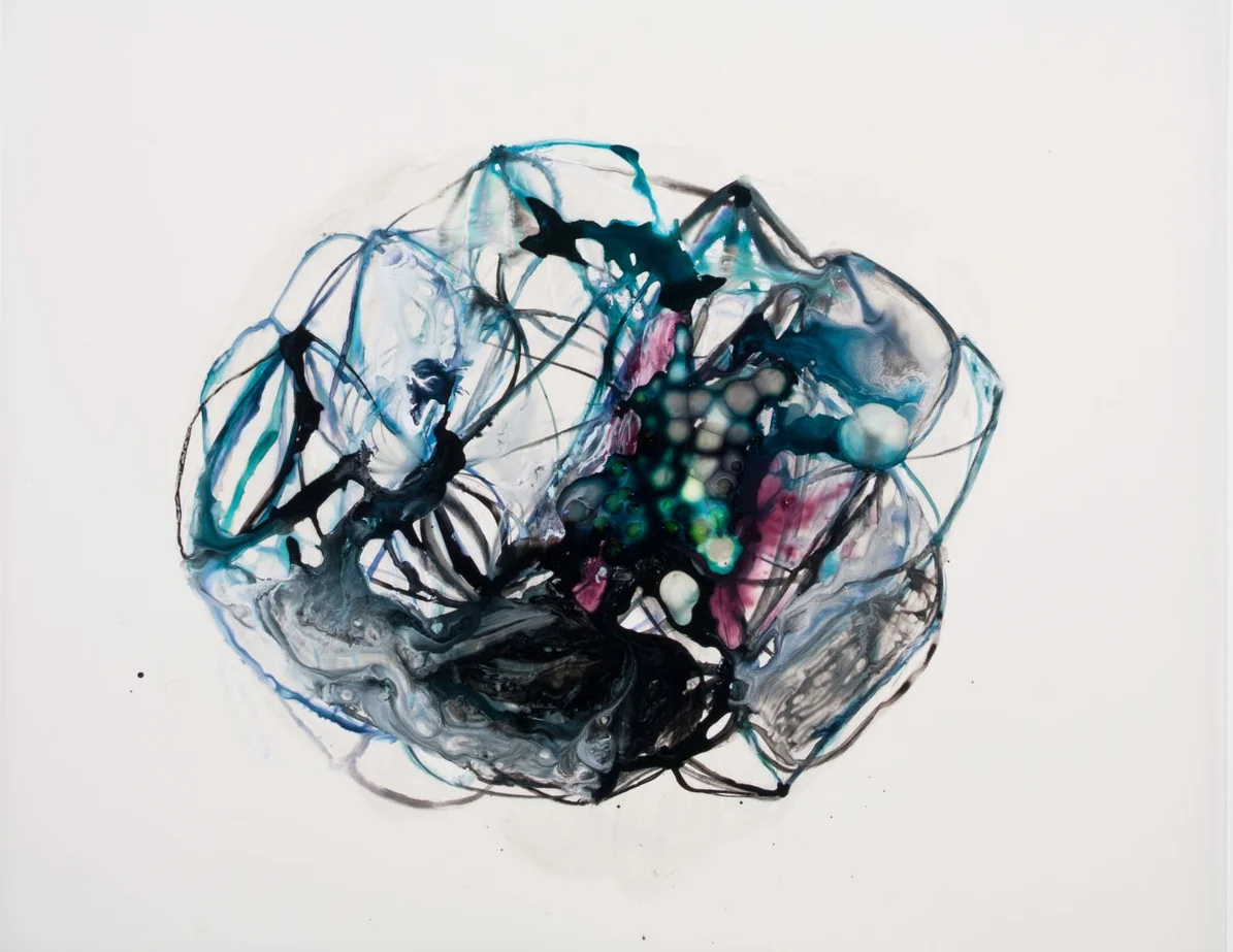 Quagmire 2011 ink and acrylic on mylar 22.75 by 19.75 inches