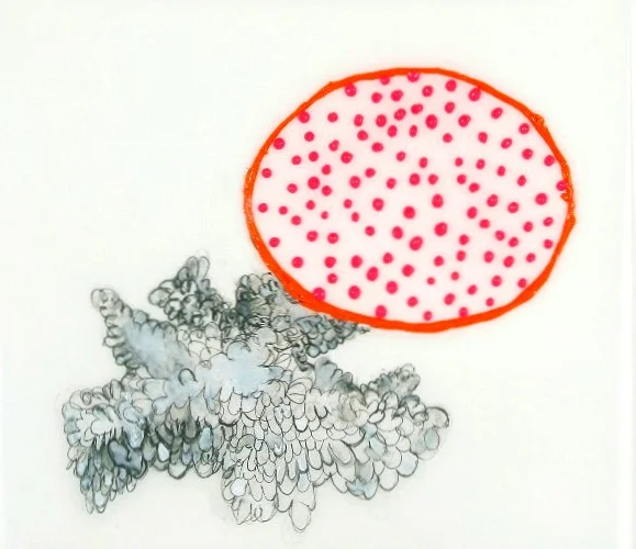 Untitled 4 2004 acrylic and ink on denril vellum 17 by 14 inche