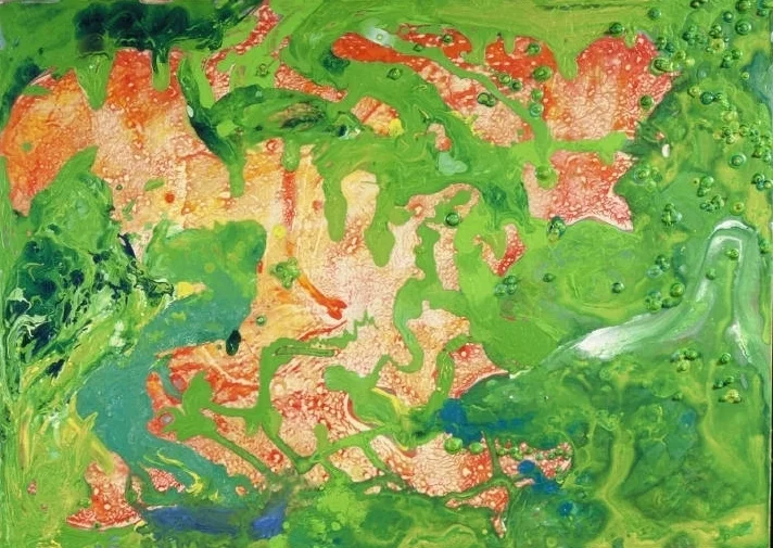Extracurricular 2000 acrylic on mdf 18 by 24 inches