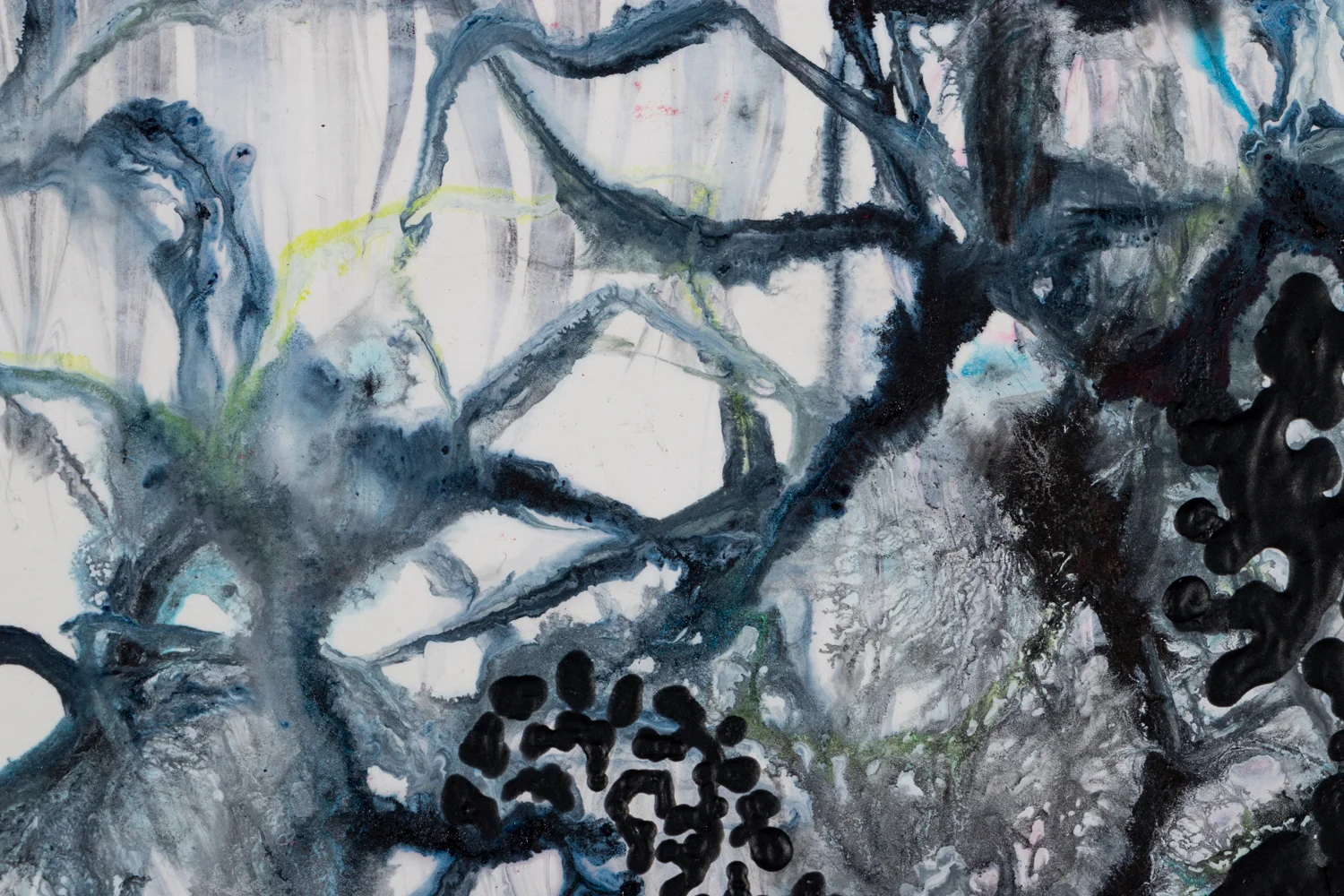 You Are a Raindrop 2, detail 2018 Ink and acrylic on paper 10 by 8 inches