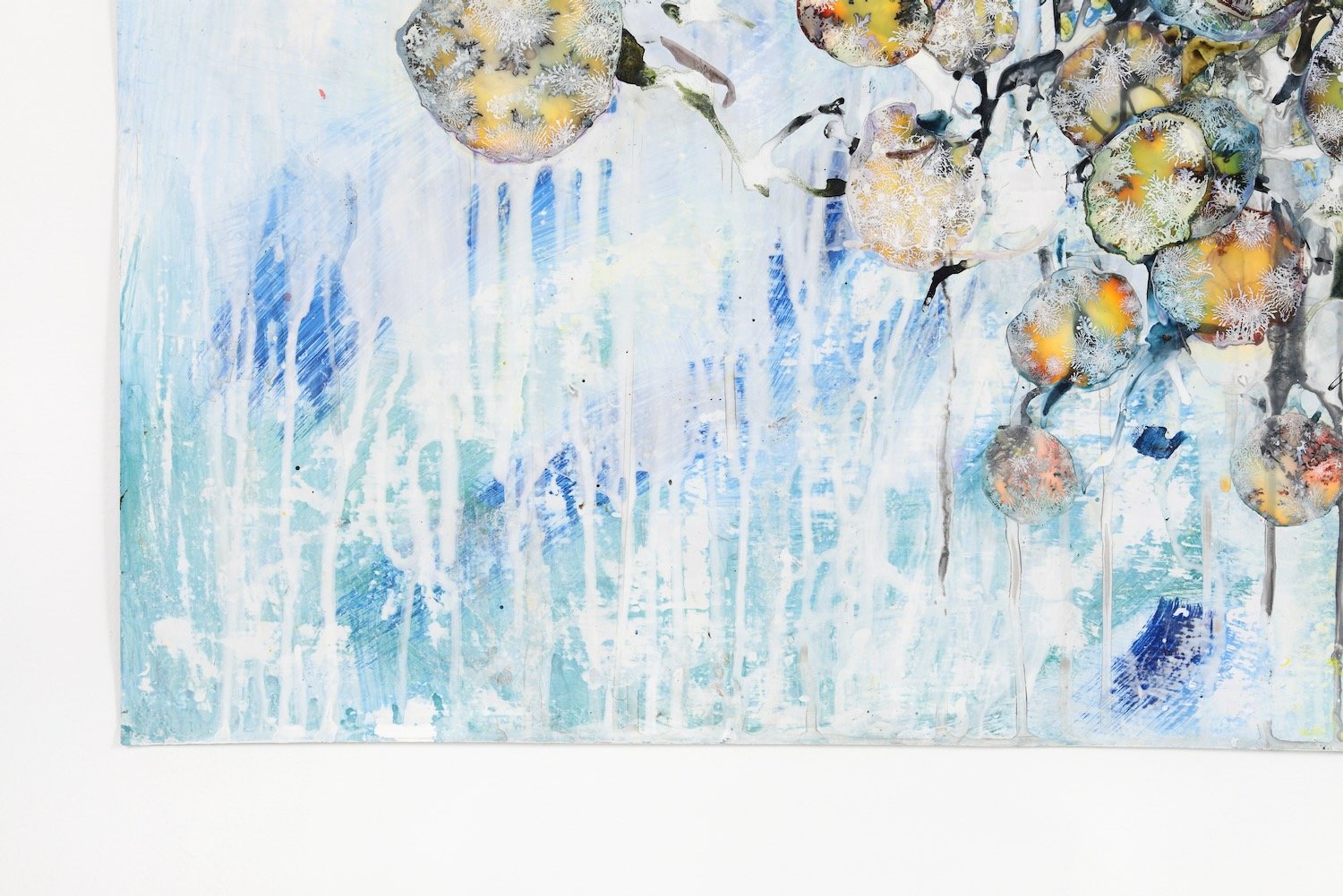 Wild Plot, detail 2025 ink and acrylic on Yupo 54 x 44 inches