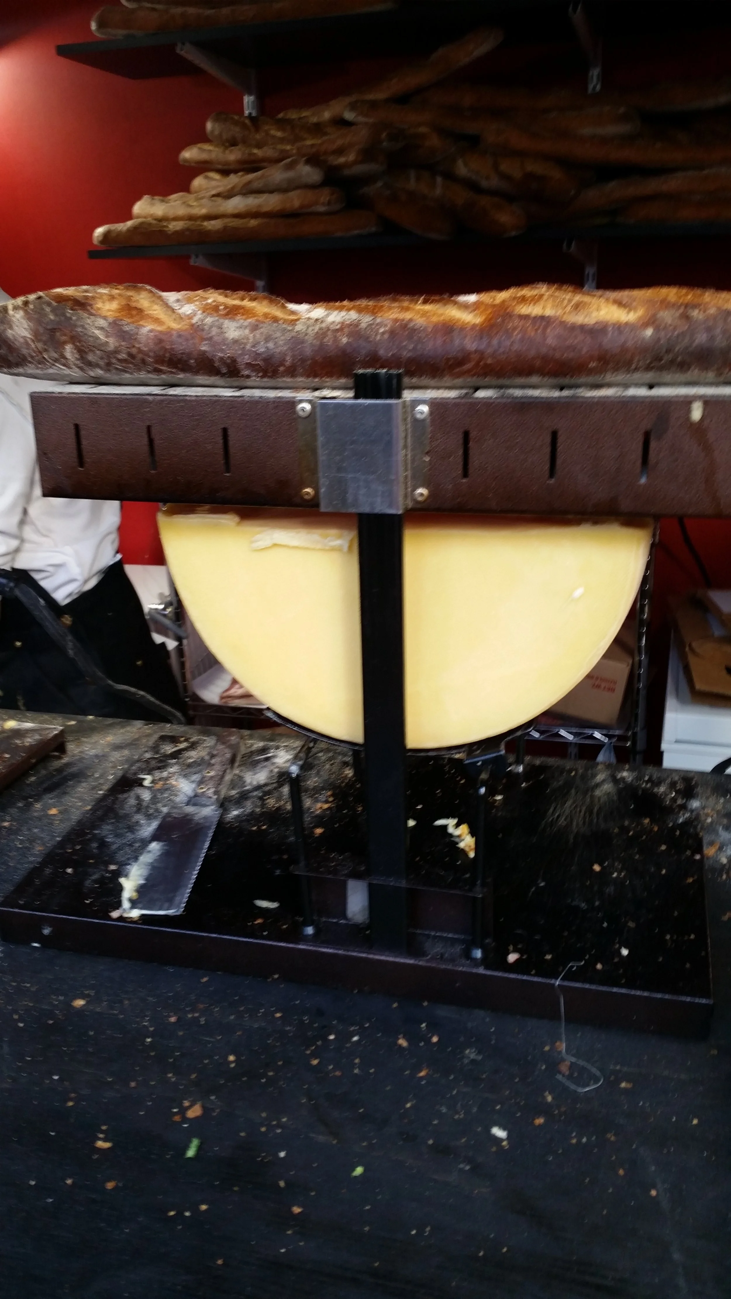 The raclette on a baguette from pop-up only in NYC Baked Cheese Haus was often a favorite for my guests. A little bit of the alps comes to NYC for the Holidays!