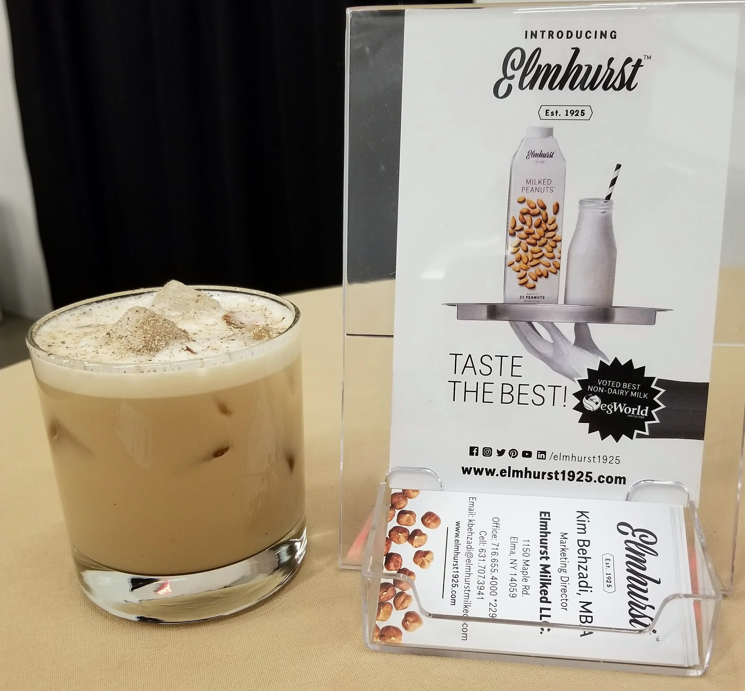 Nutty Muddy: Coffee-Infused Vodka, Milked Peanuts, Banana Liqueur, Vanilla Syrup