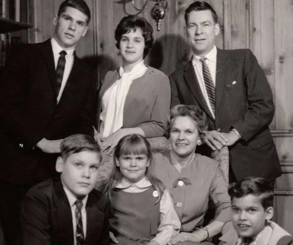 A Sanders family throwback. My mother, top center, and her older brother Lynn on the top left. Parents of the two cousins who got to hang in Philly for a warm February evening!