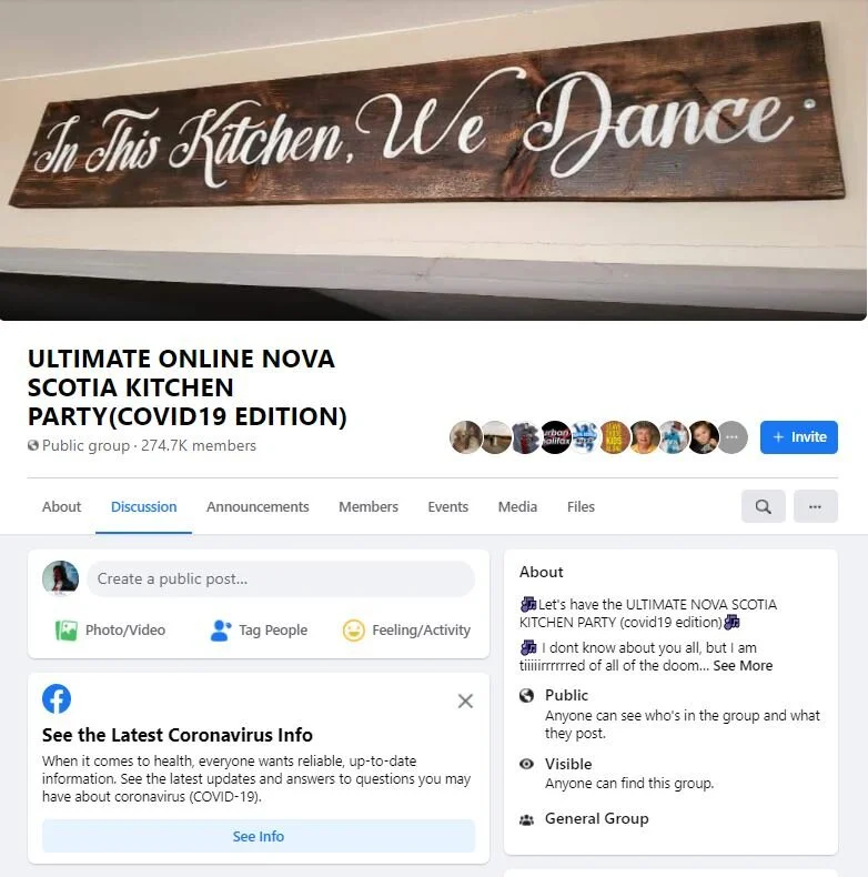 ULTIMATE ONLINE NOVA SCOTIA KITCHEN PARTY (COVID19 EDITION) - 1st Anniversary  Celebration!