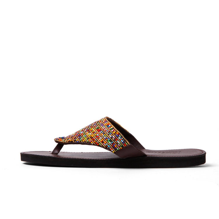 Afstoting hoe zaad Multi-Color Beaded Sandals — MAIK NYC
