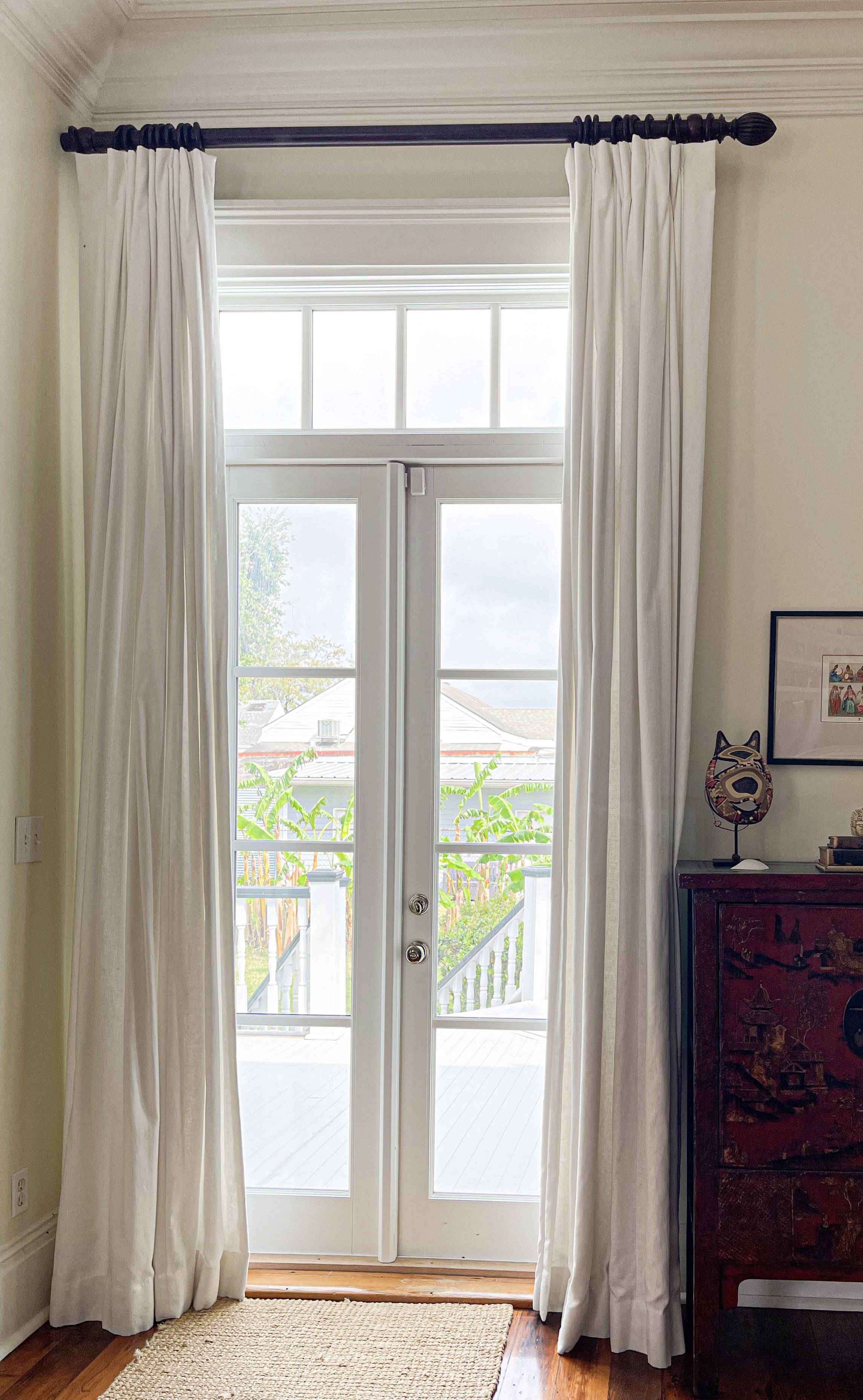 Living room drapery