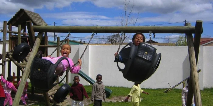 Kids playing at Etafeni Day Care Center